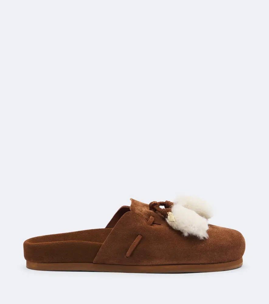Ancient Greek Sandals Lasi shearling-trimmed suede mules | Thumbnail 3 Ancient Greek Sandals Lasi shearling-trimmed suede mules | Thumbnail 3