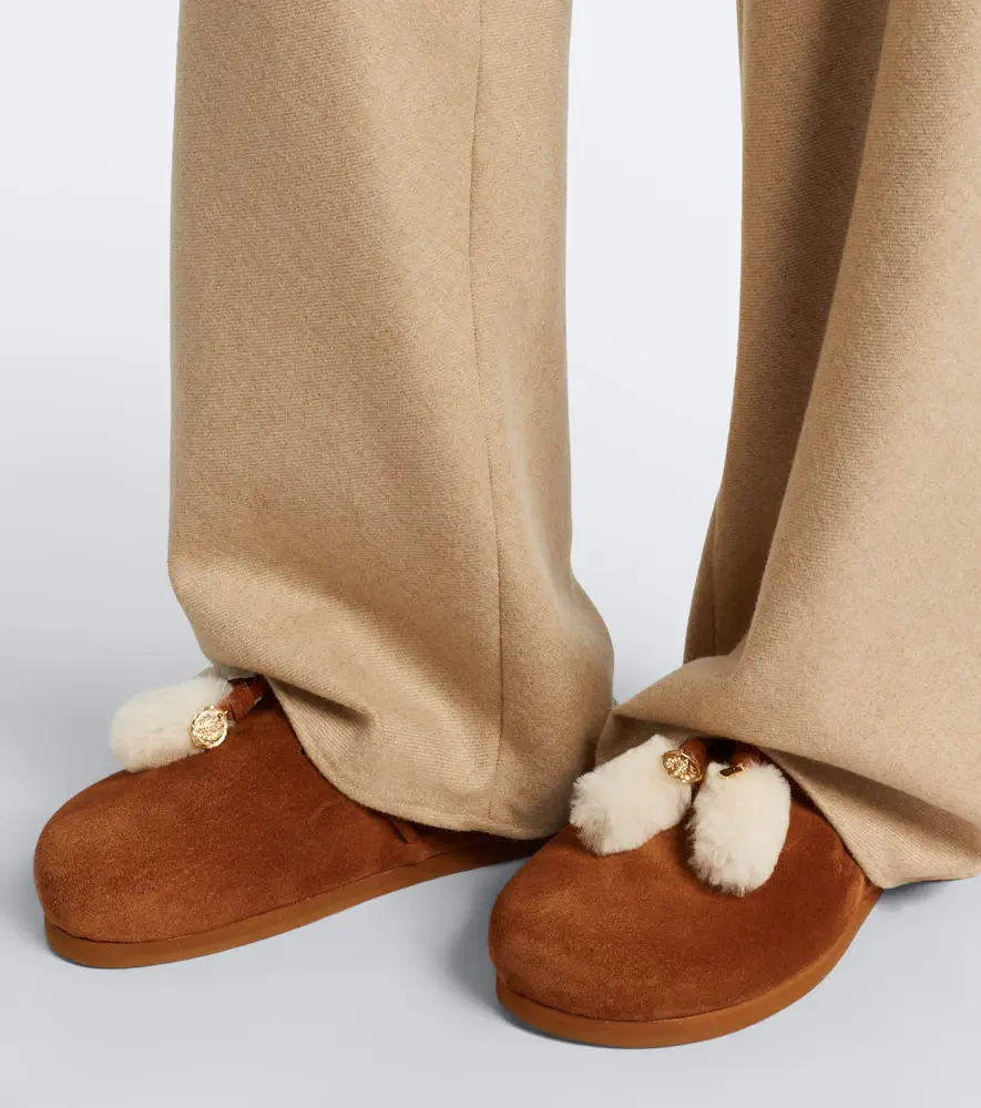 Ancient Greek Sandals Lasi shearling-trimmed suede mules | Thumbnail 5 Ancient Greek Sandals Lasi shearling-trimmed suede mules | Thumbnail 5