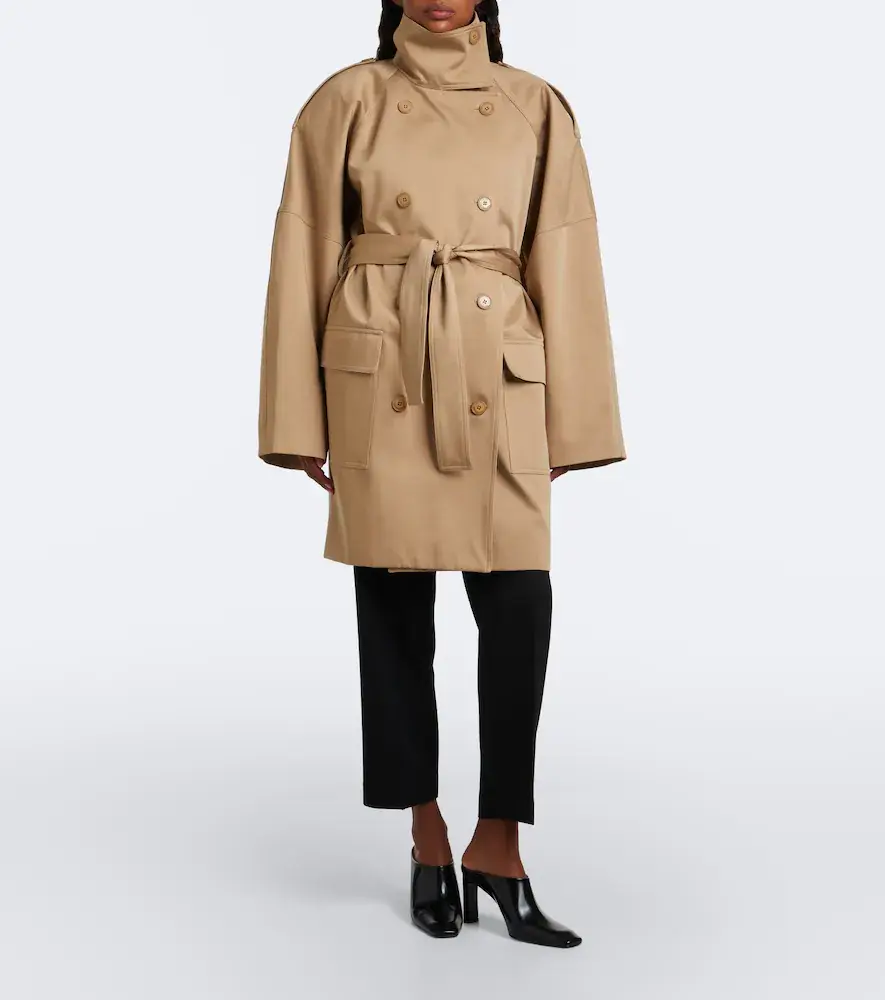 The Frankie Shop Tess cotton gaberdine trench coat | Thumbnail 2 The Frankie Shop Tess cotton gaberdine trench coat | Thumbnail 2
