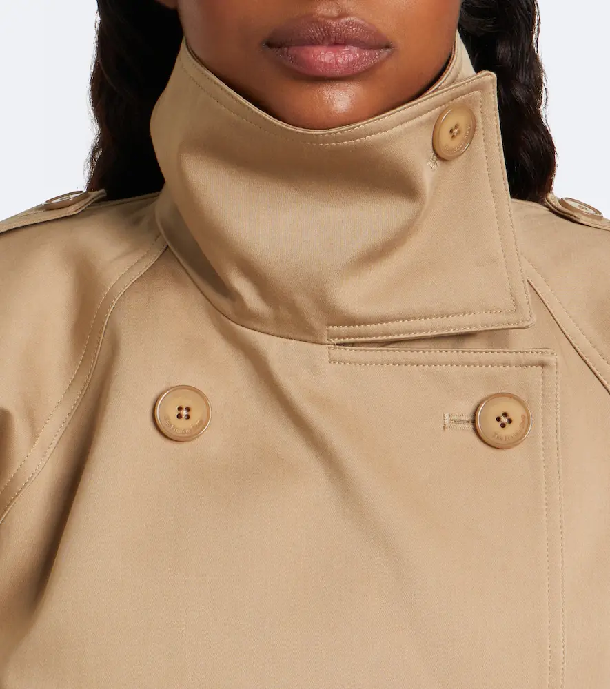 The Frankie Shop Tess cotton gaberdine trench coat | Thumbnail 4 The Frankie Shop Tess cotton gaberdine trench coat | Thumbnail 4