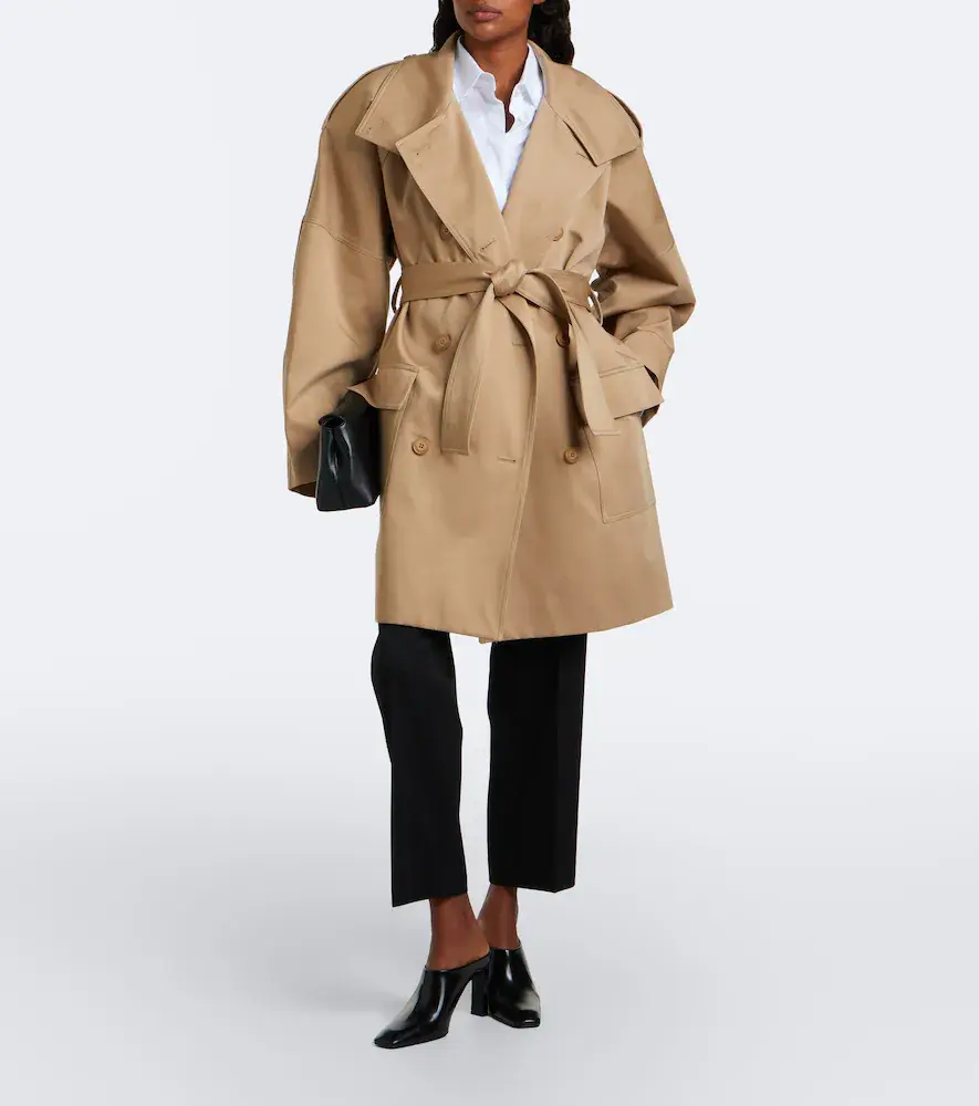 The Frankie Shop Tess cotton gaberdine trench coat | Thumbnail 5 The Frankie Shop Tess cotton gaberdine trench coat | Thumbnail 5