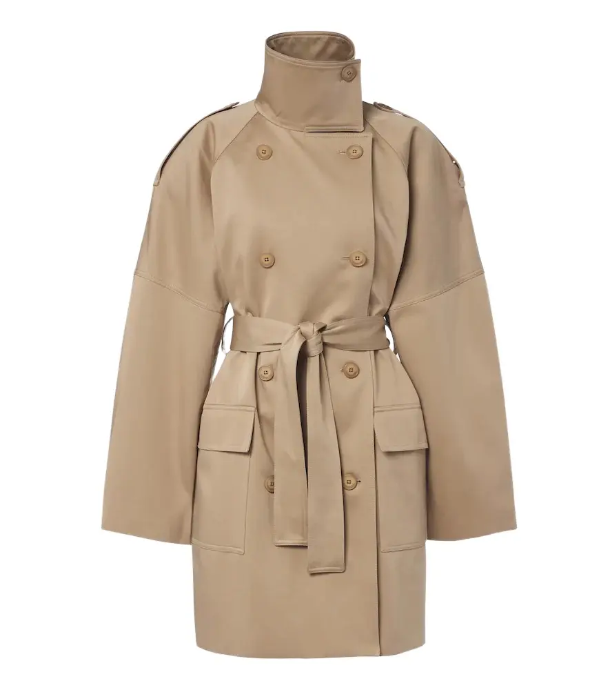 The Frankie Shop Tess cotton gaberdine trench coat