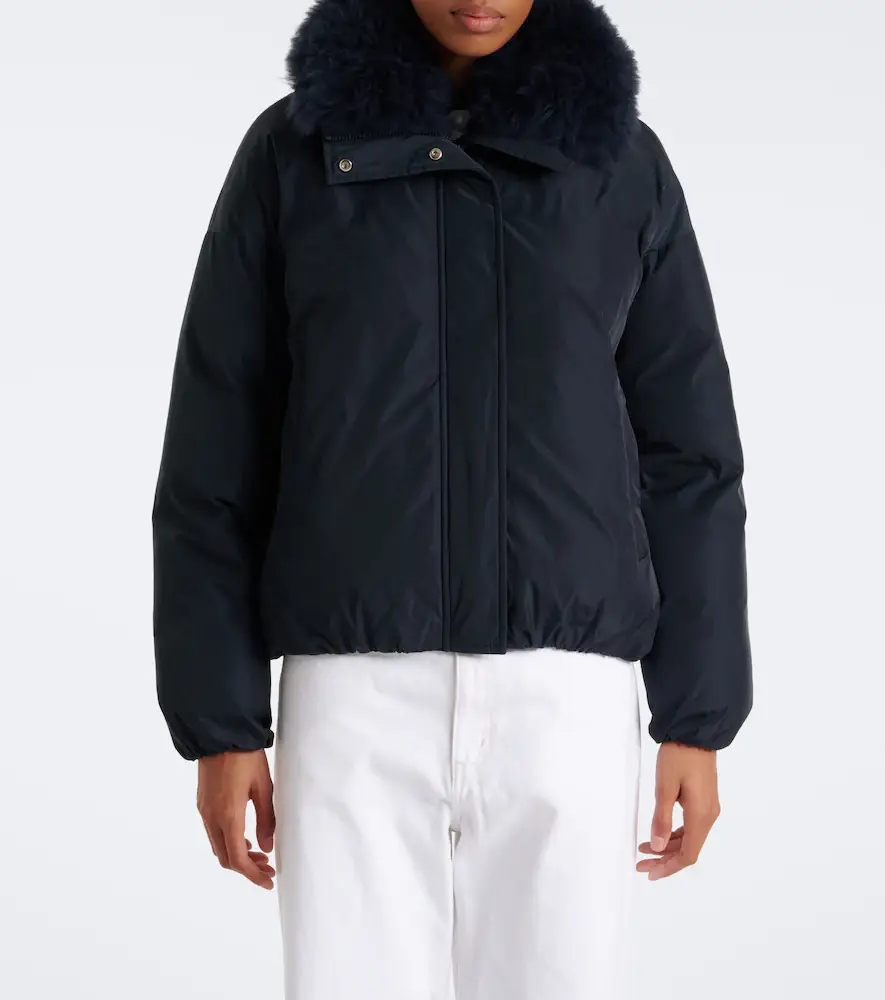 Yves Salomon Wool-trimmed down jacket | Thumbnail 6 Yves Salomon Wool-trimmed down jacket | Thumbnail 6