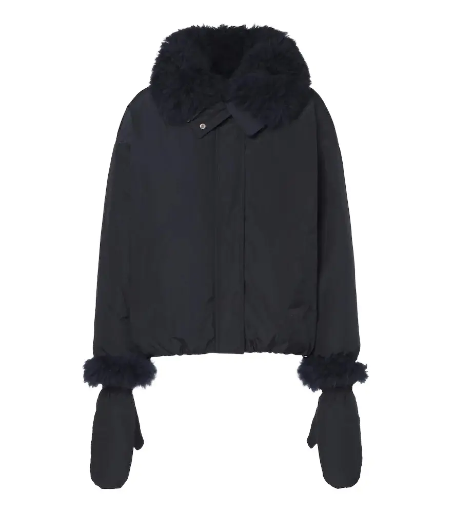 Wool-trimmed down jacket Wool-trimmed down jacket