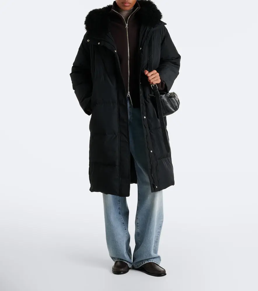 Yves Salomon Hooded down coat | Thumbnail 2 Yves Salomon Hooded down coat | Thumbnail 2