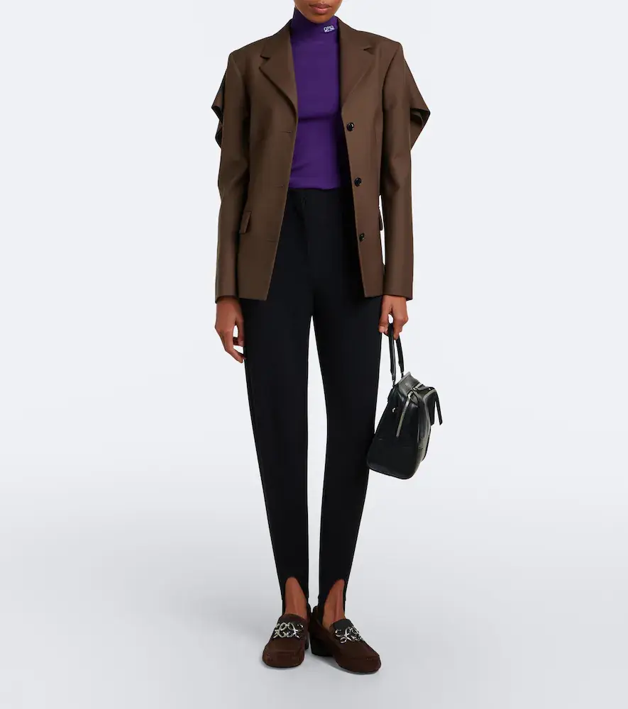 Loewe Double L suede loafer pumps | Thumbnail 5 Loewe Double L suede loafer pumps | Thumbnail 5