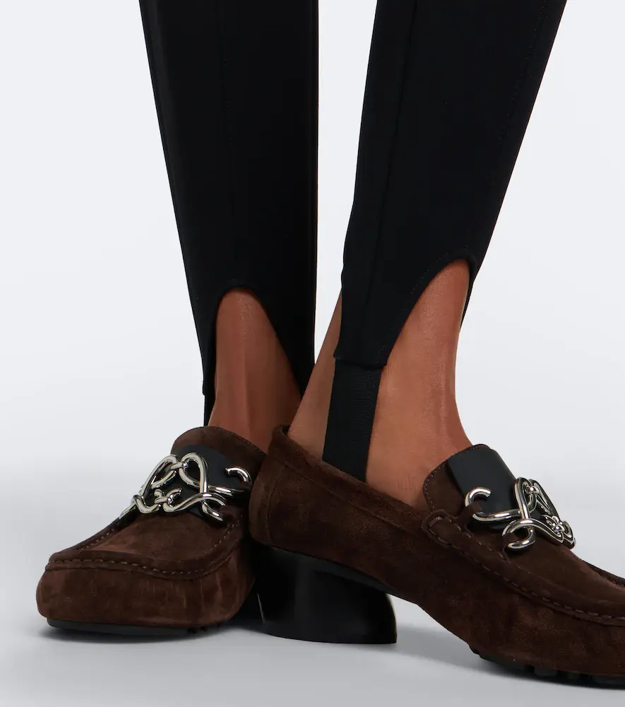 Loewe Double L suede loafer pumps | Thumbnail 6 Loewe Double L suede loafer pumps | Thumbnail 6