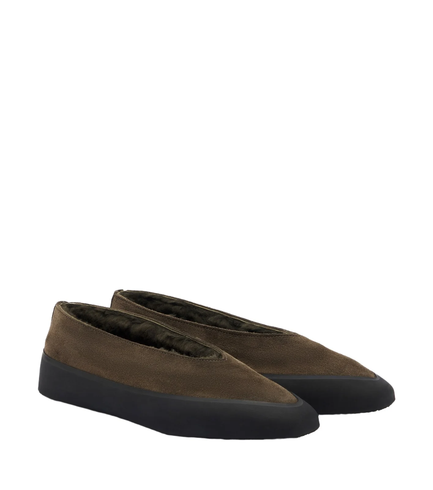 Le Monde Béryl Le Monde Béryl Apres Ski shearling-lined suede ballet flats