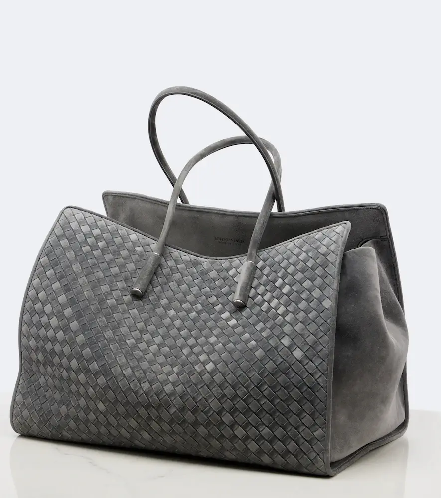 Bottega Veneta Barbara Large Intrecciato suede tote bag | Thumbnail 2