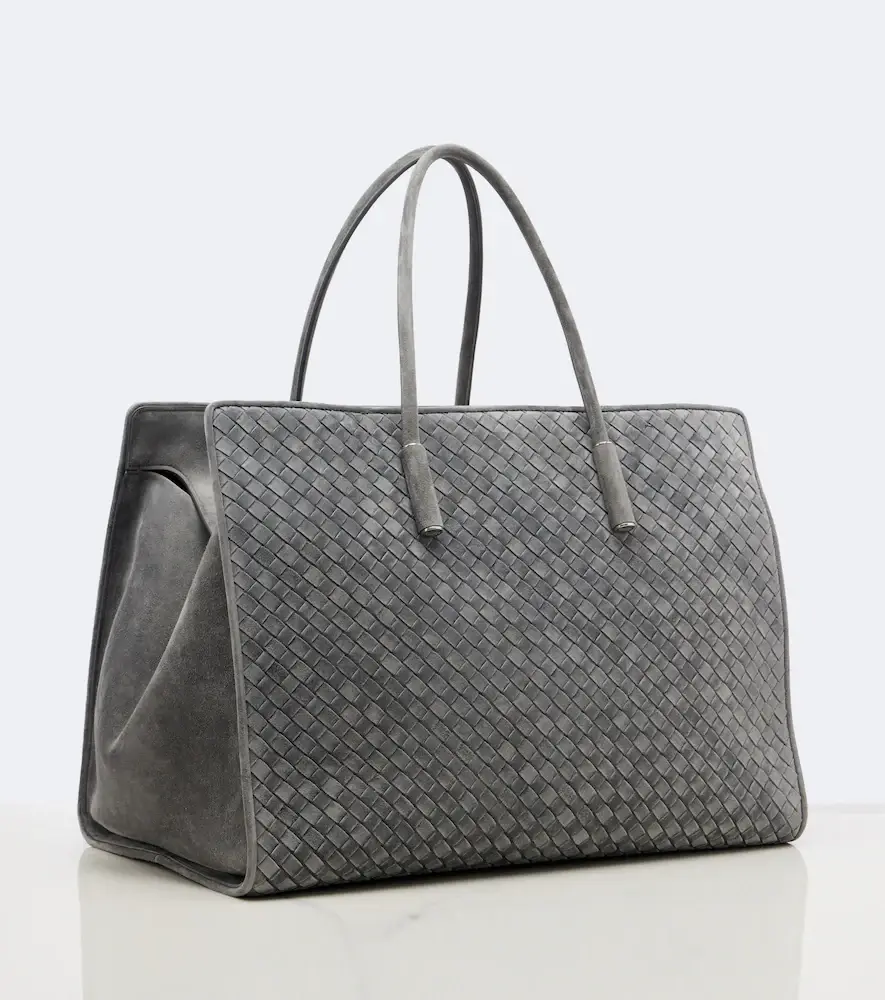 Bottega Veneta Barbara Large Intrecciato suede tote bag | Thumbnail 3