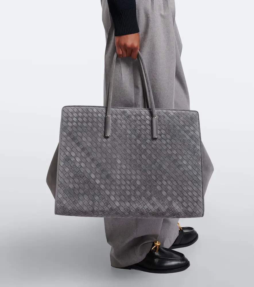 Bottega Veneta Barbara Large Intrecciato suede tote bag | Thumbnail 4