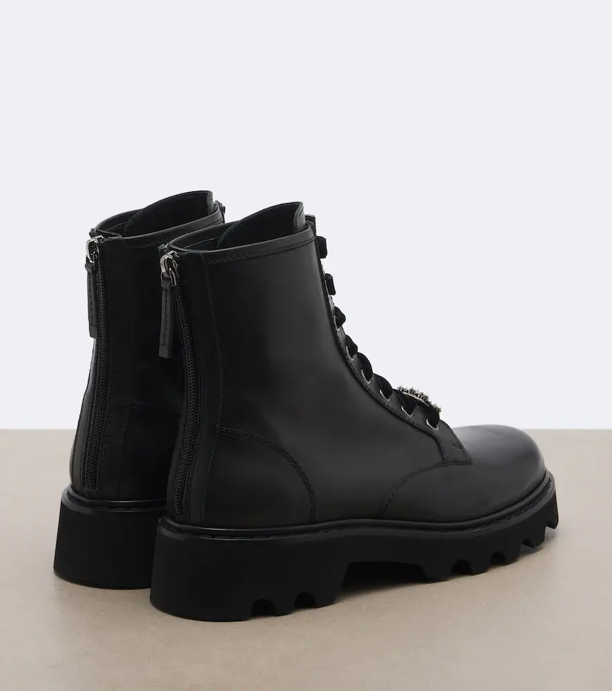 Roger Vivier Viv' Rangers Truck leather lace-up boots | Thumbnail 4 Roger Vivier Viv' Rangers Truck leather lace-up boots | Thumbnail 4