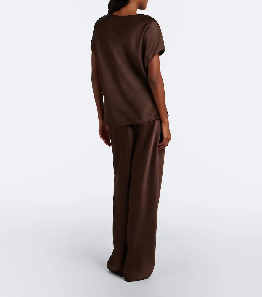 Vince Colette satin straight pants | Thumbnail 2 Vince Colette satin straight pants | Thumbnail 2