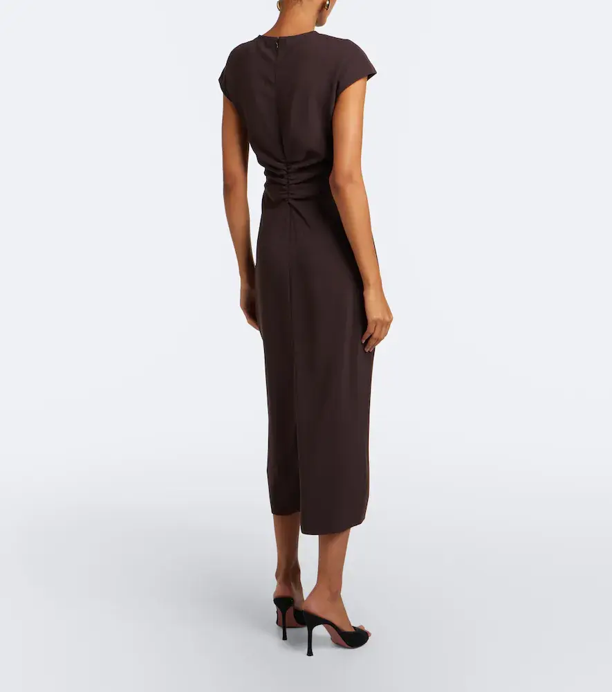 Veronica Beard June crêpe midi dress | Thumbnail 3 Veronica Beard June crêpe midi dress | Thumbnail 3