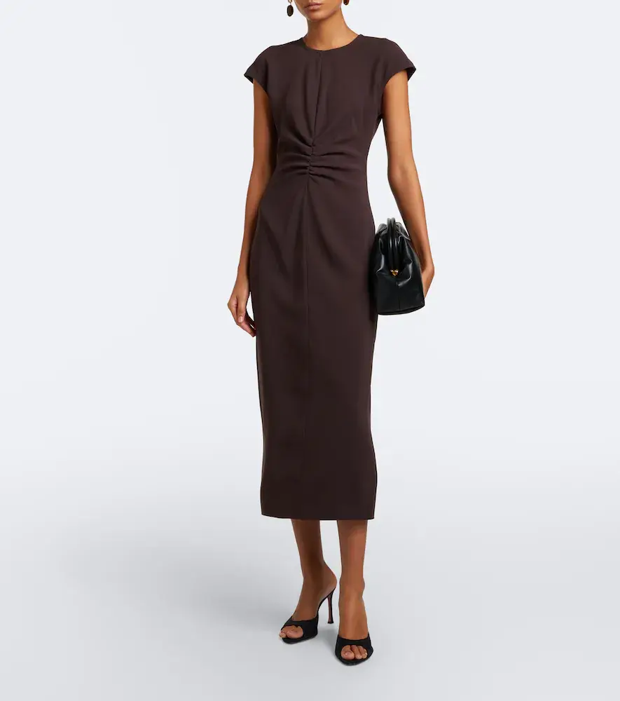 Veronica Beard June crêpe midi dress | Thumbnail 6 Veronica Beard June crêpe midi dress | Thumbnail 6