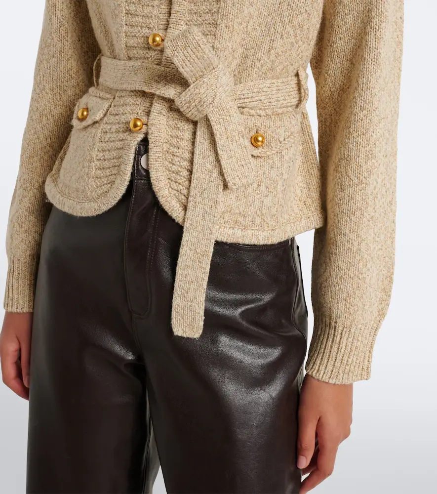 Xu Zhi Belted wool and silk cardigan | Thumbnail 4 Xu Zhi Belted wool and silk cardigan | Thumbnail 4