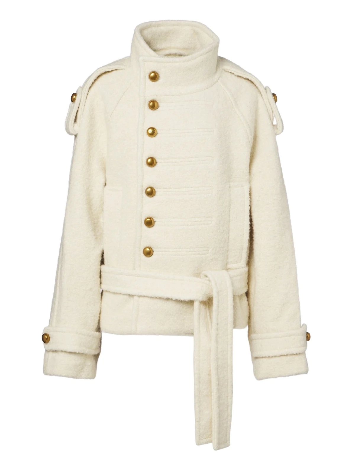 Belted wool and alpaca-blend jacket Belted wool and alpaca-blend jacket