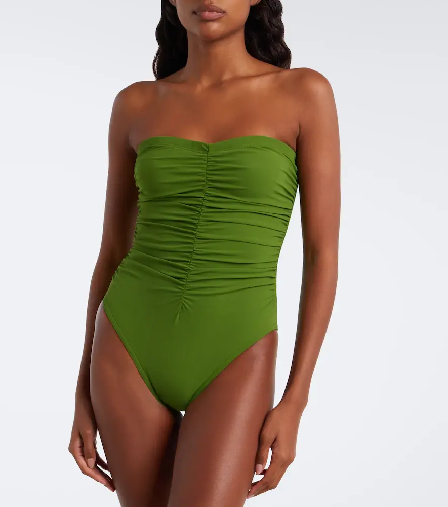 Karla Colletto Basics ruched swimsuit | Thumbnail 2 Karla Colletto Basics ruched swimsuit | Thumbnail 2