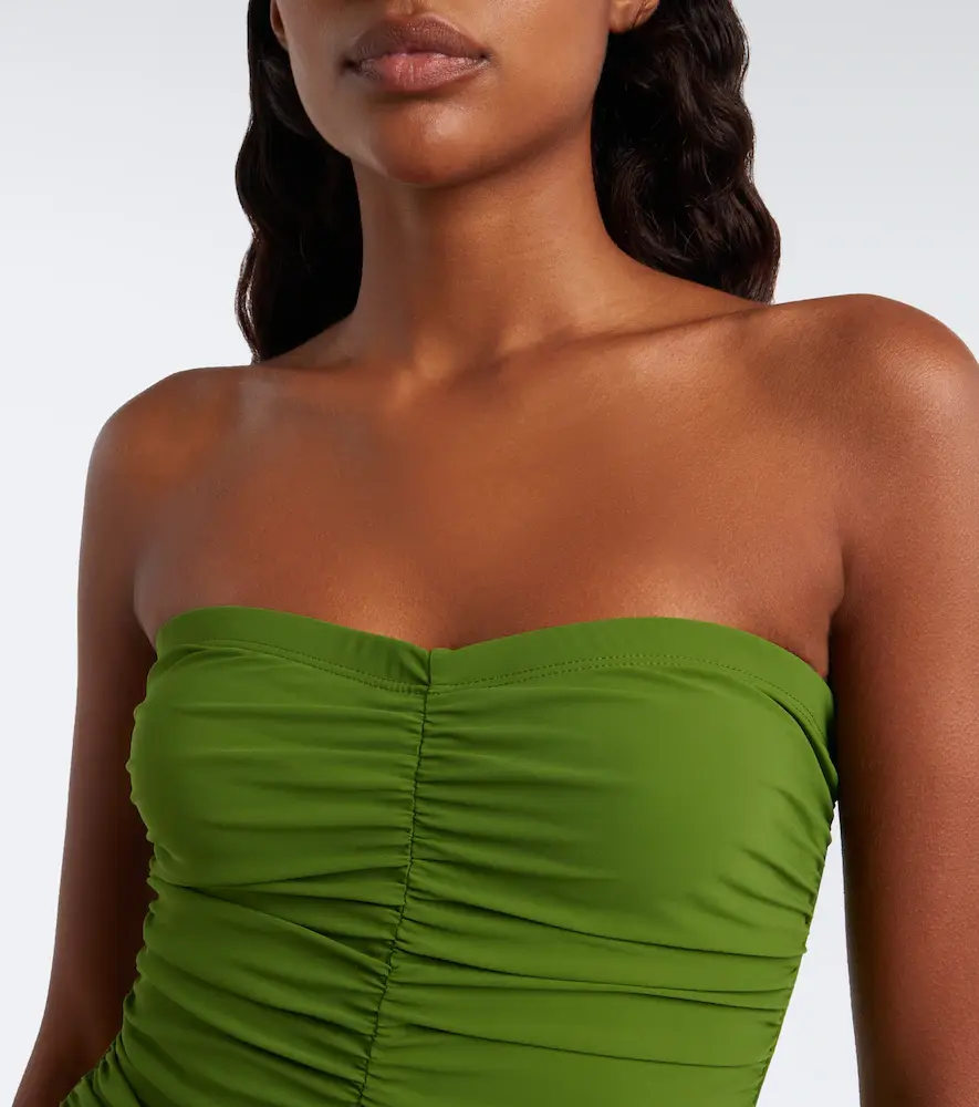 Karla Colletto Basics ruched swimsuit | Thumbnail 4 Karla Colletto Basics ruched swimsuit | Thumbnail 4