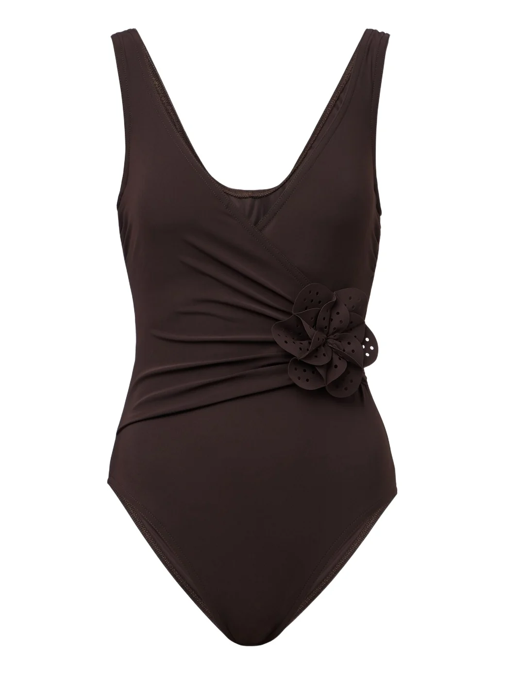 Rosetta floral-appliqué gathered swimsuit Rosetta floral-appliqué gathered swimsuit