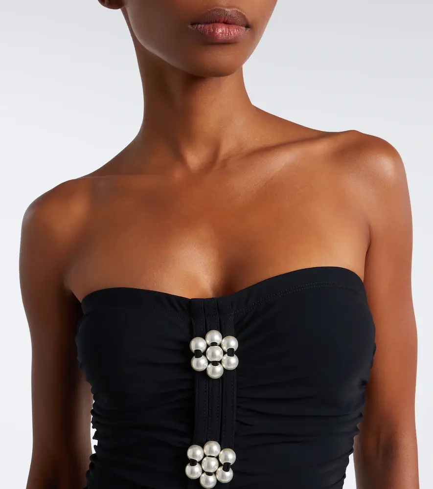 Karla Colletto Maya embellished swimsuit | Thumbnail 2