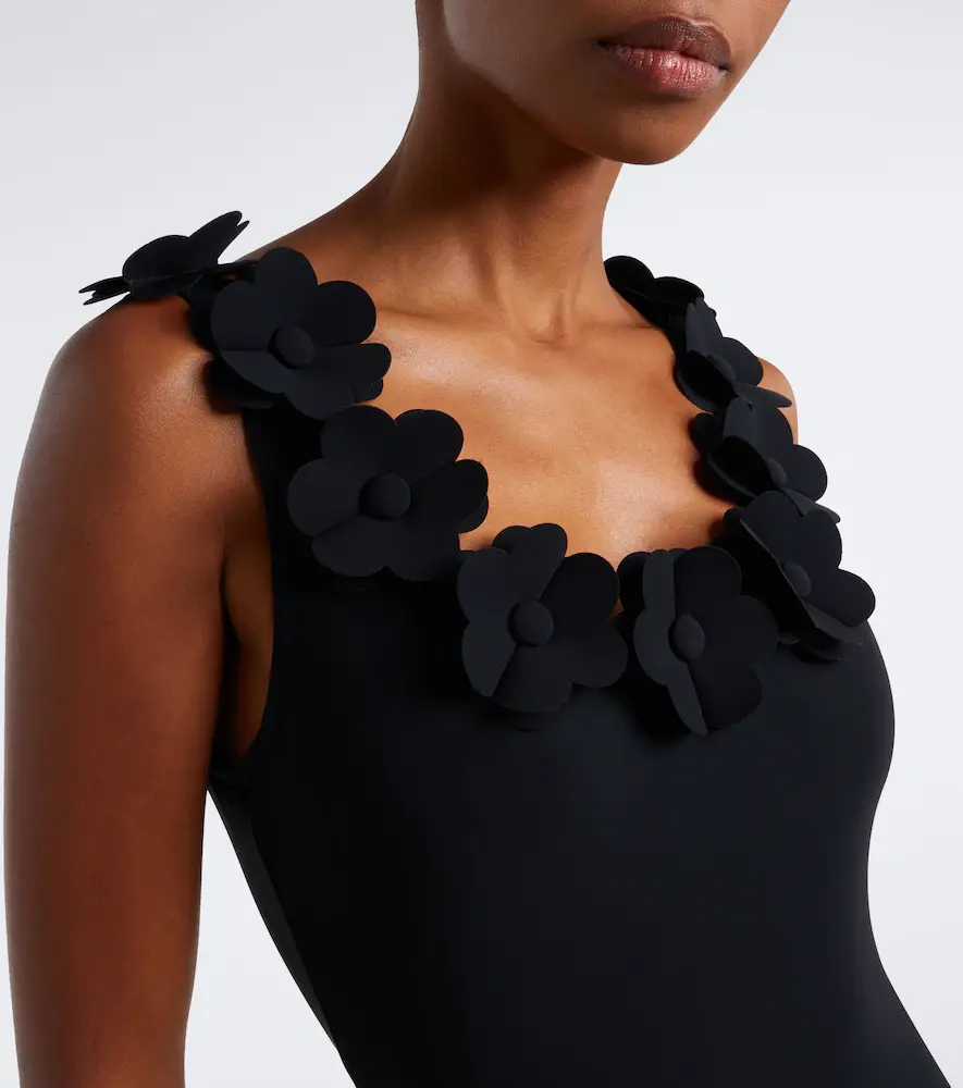 Karla Colletto Juliet floral-appliqué swimsuit | Thumbnail 3