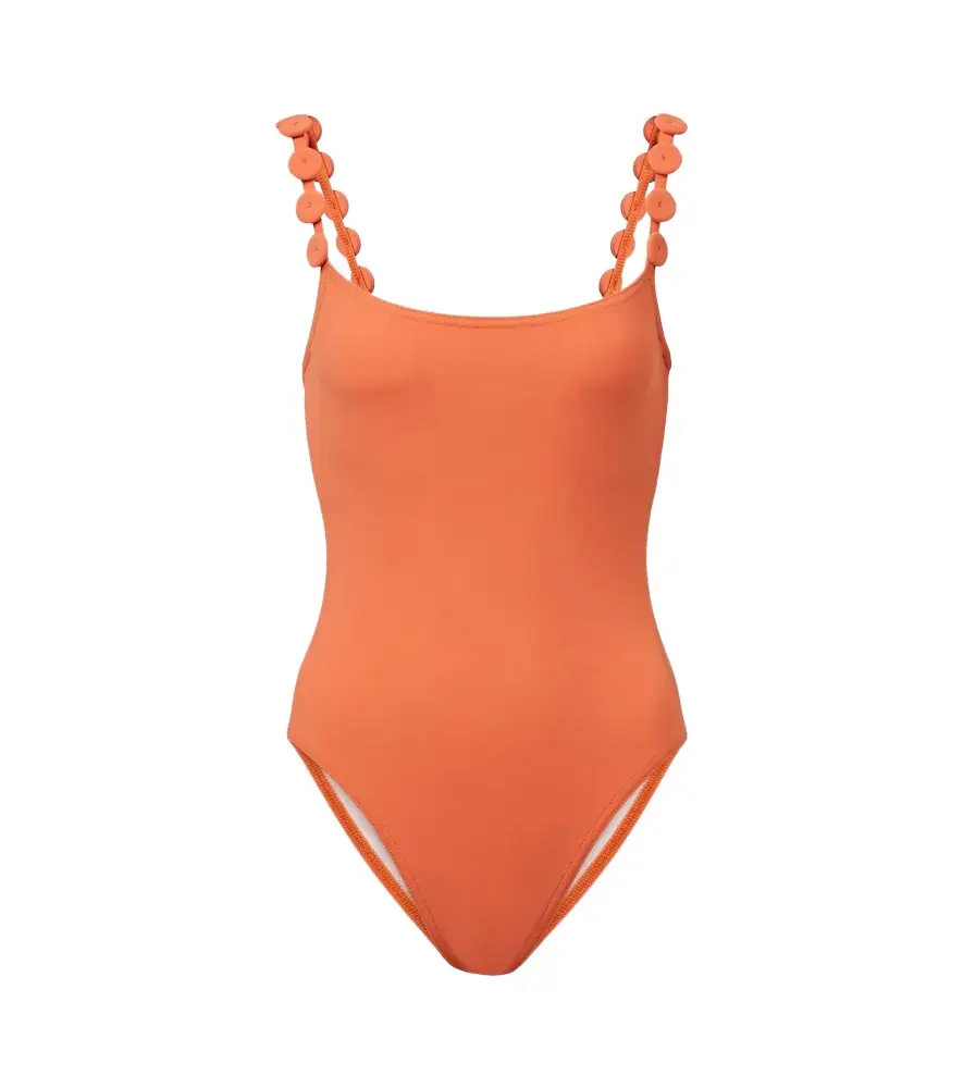 Karla Colletto Sadie appliqué swimsuit