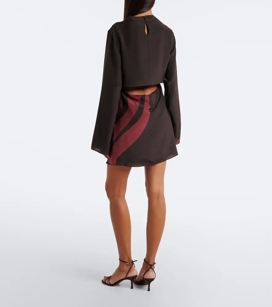 SIR. Printed silk satin minidress | Thumbnail 2 SIR. Printed silk satin minidress | Thumbnail 2