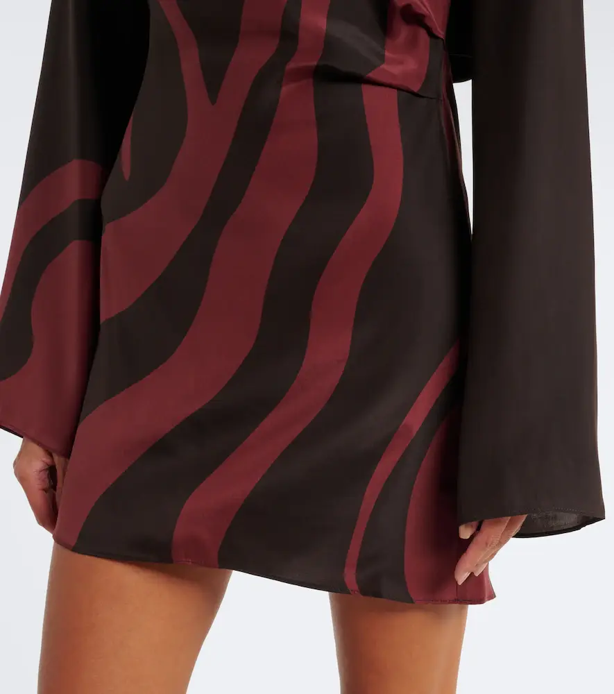 SIR. Printed silk satin minidress | Thumbnail 3 SIR. Printed silk satin minidress | Thumbnail 3