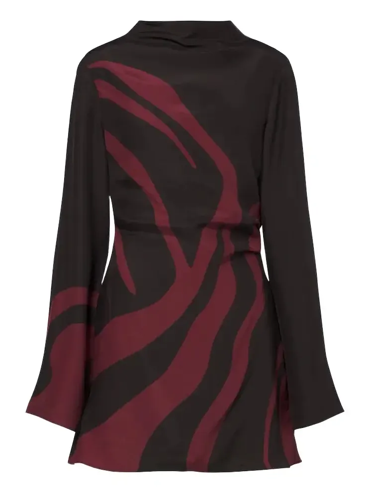 Printed silk satin minidress Printed silk satin minidress