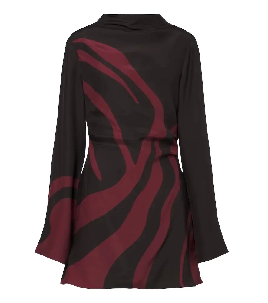 Printed silk satin minidress Printed silk satin minidress