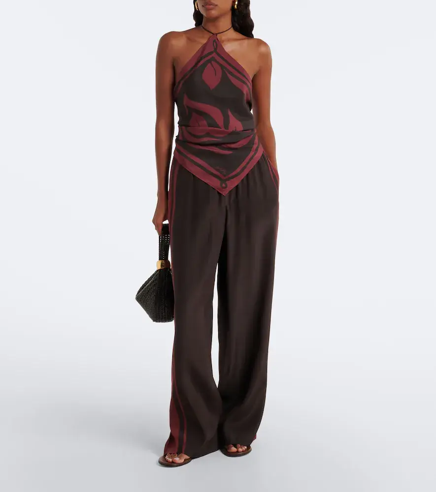 SIR. Silk wide-leg pants | Thumbnail 2 SIR. Silk wide-leg pants | Thumbnail 2