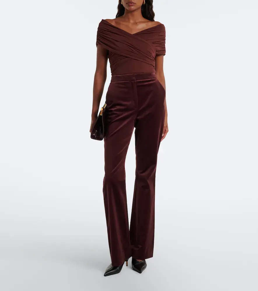 SIR. Off-shoulder mesh bodysuit | Thumbnail 3 SIR. Off-shoulder mesh bodysuit | Thumbnail 3