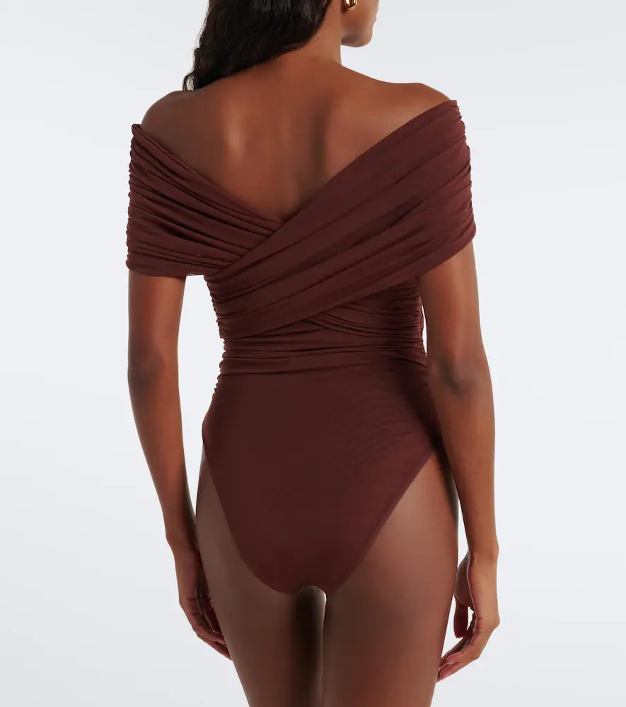 SIR. Off-shoulder mesh bodysuit | Thumbnail 6 SIR. Off-shoulder mesh bodysuit | Thumbnail 6