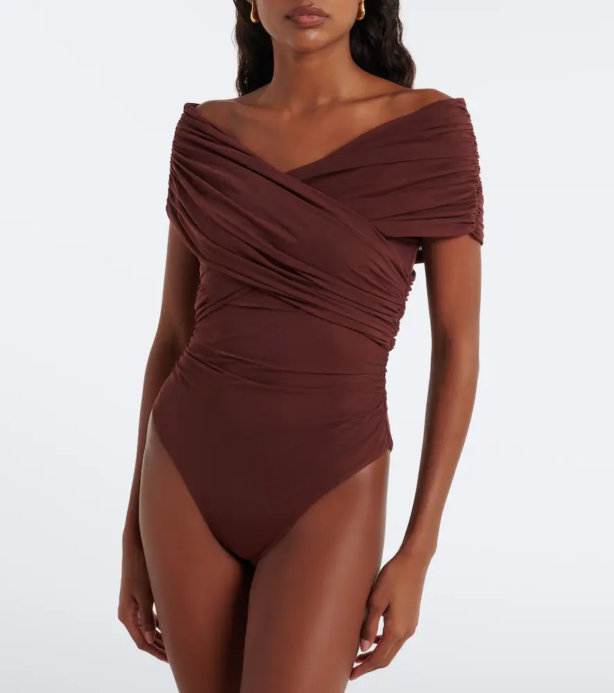 SIR. Off-shoulder mesh bodysuit | Thumbnail 7 SIR. Off-shoulder mesh bodysuit | Thumbnail 7