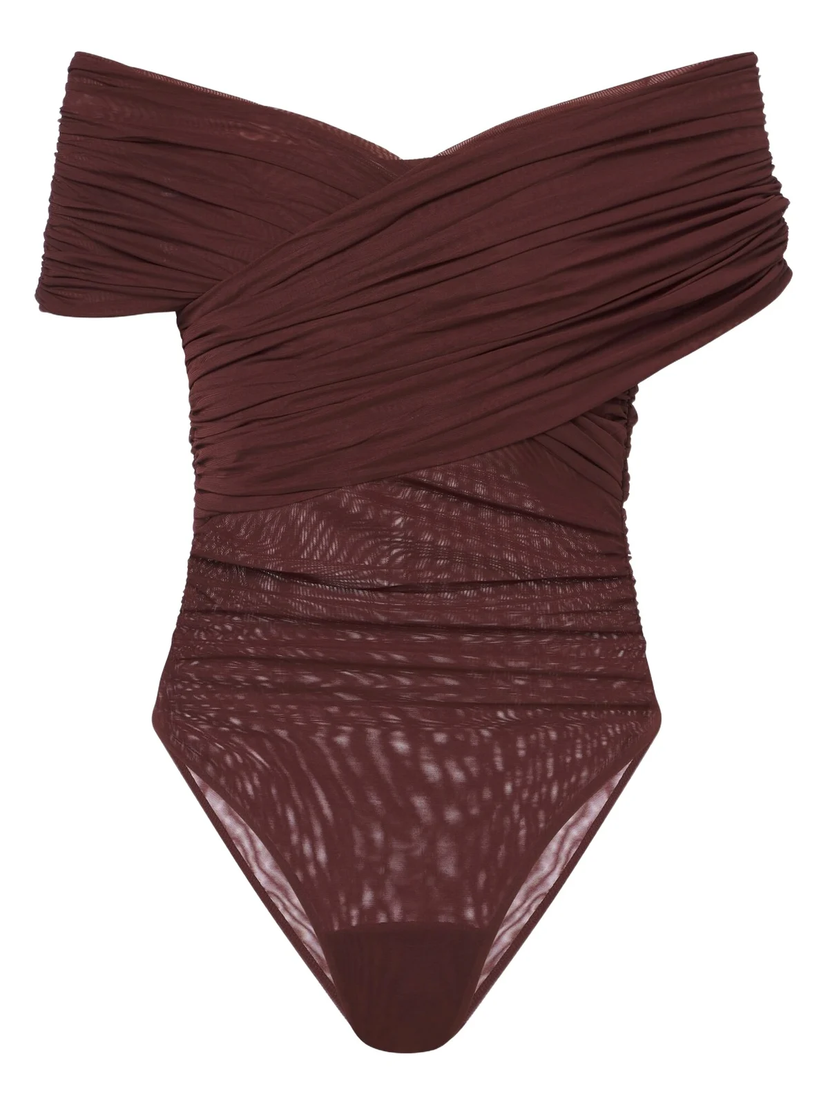 Off-shoulder mesh bodysuit Off-shoulder mesh bodysuit