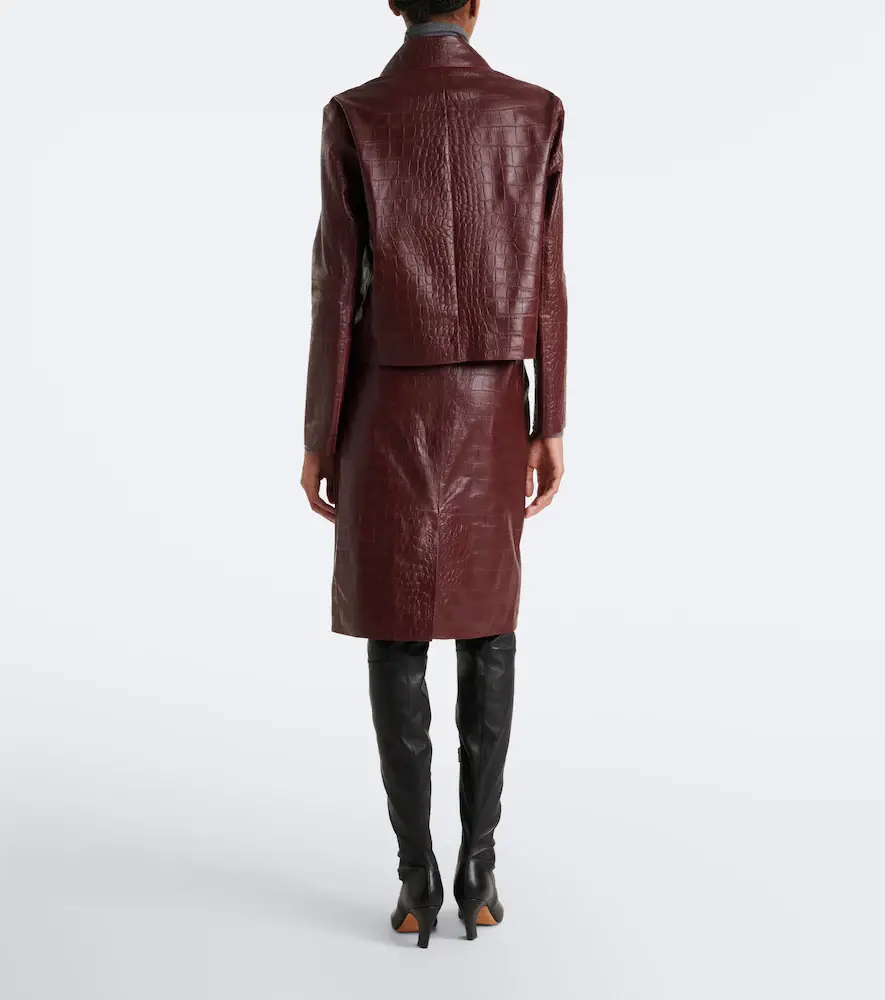 ARMA Nathaly croc-effect leather midi skirt | Thumbnail 5 ARMA Nathaly croc-effect leather midi skirt | Thumbnail 5