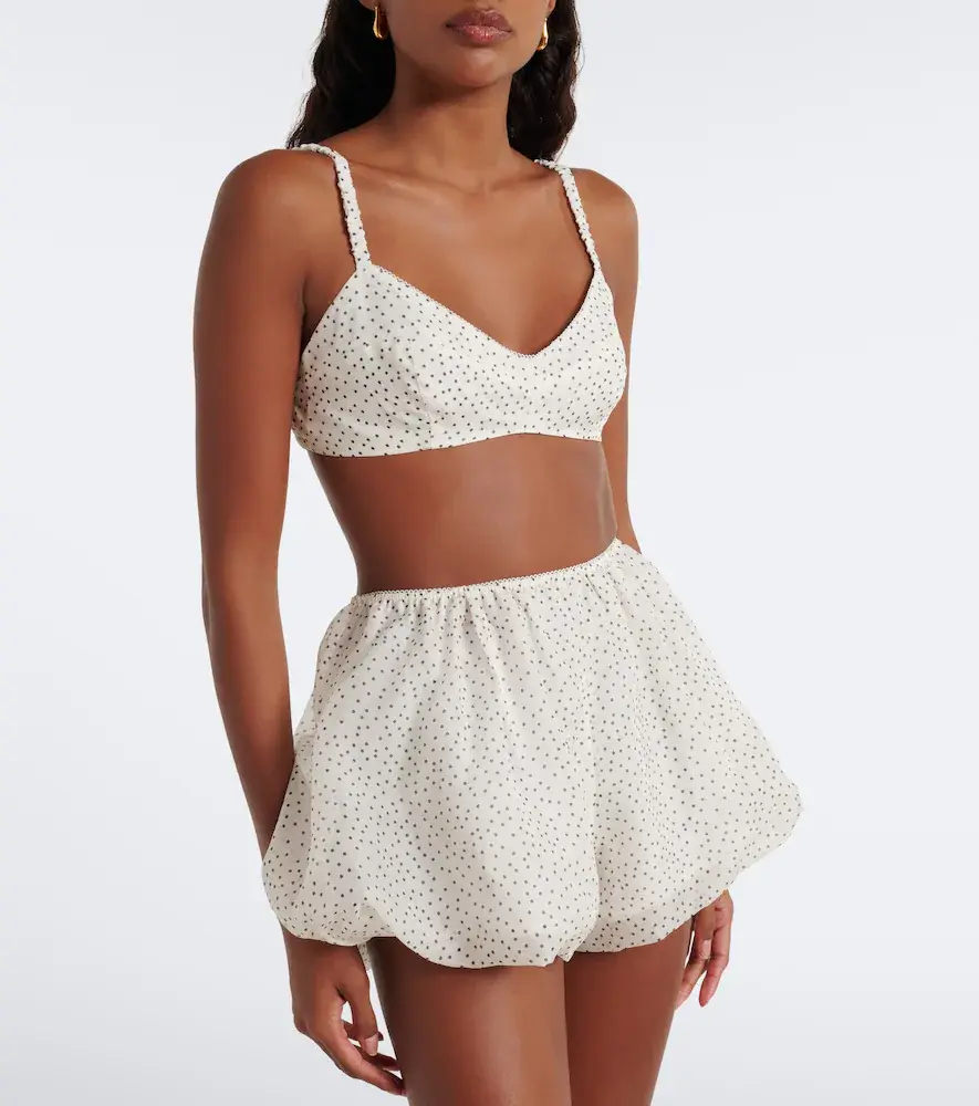 SIR. Polka-dot silk organza shorts | Thumbnail 2 SIR. Polka-dot silk organza shorts | Thumbnail 2