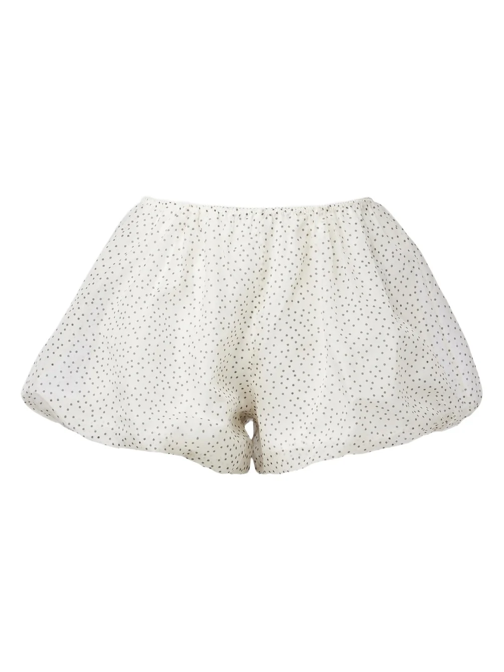 Polka-dot silk organza shorts Polka-dot silk organza shorts