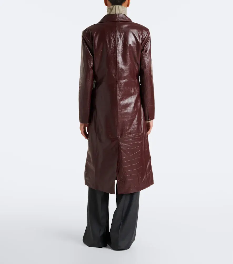 ARMA Aisa croc-effect leather coat | Thumbnail 6 ARMA Aisa croc-effect leather coat | Thumbnail 6