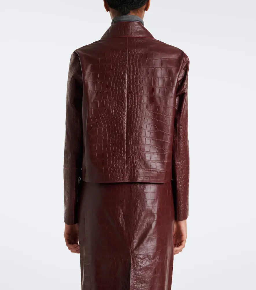 ARMA Emy croc-effect leather jacket | Thumbnail 3 ARMA Emy croc-effect leather jacket | Thumbnail 3