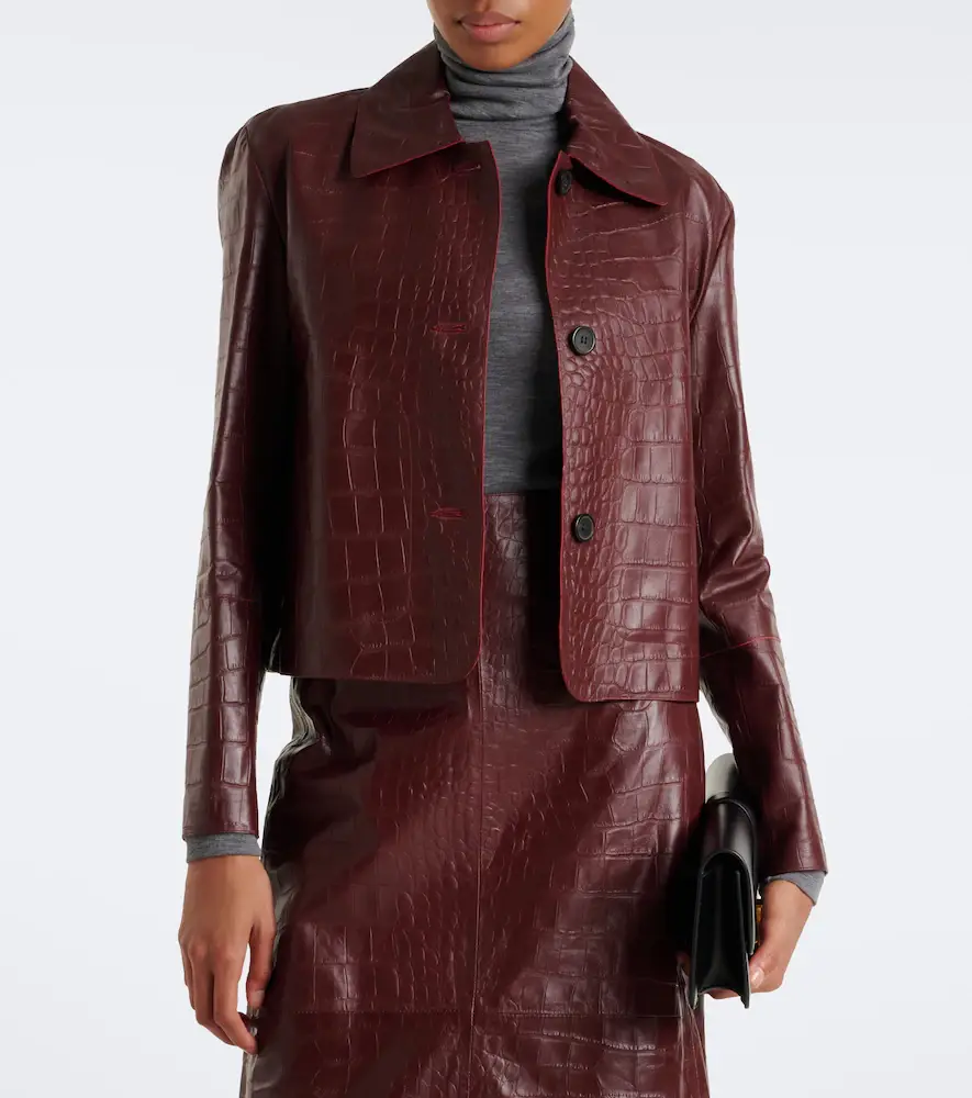 ARMA Emy croc-effect leather jacket | Thumbnail 4 ARMA Emy croc-effect leather jacket | Thumbnail 4