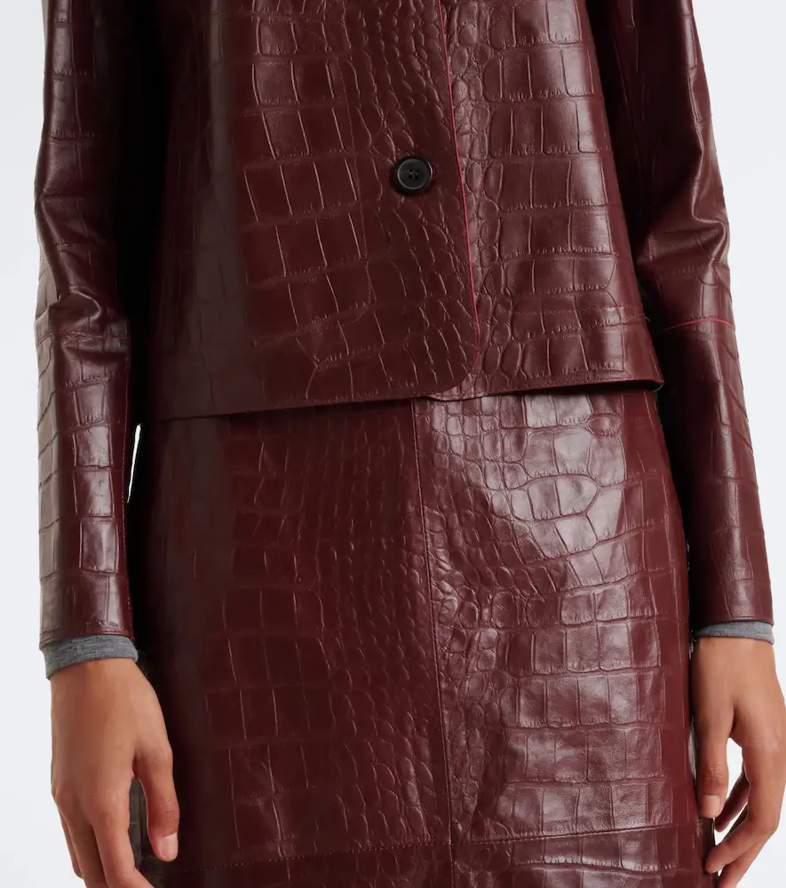 ARMA Emy croc-effect leather jacket | Thumbnail 7 ARMA Emy croc-effect leather jacket | Thumbnail 7