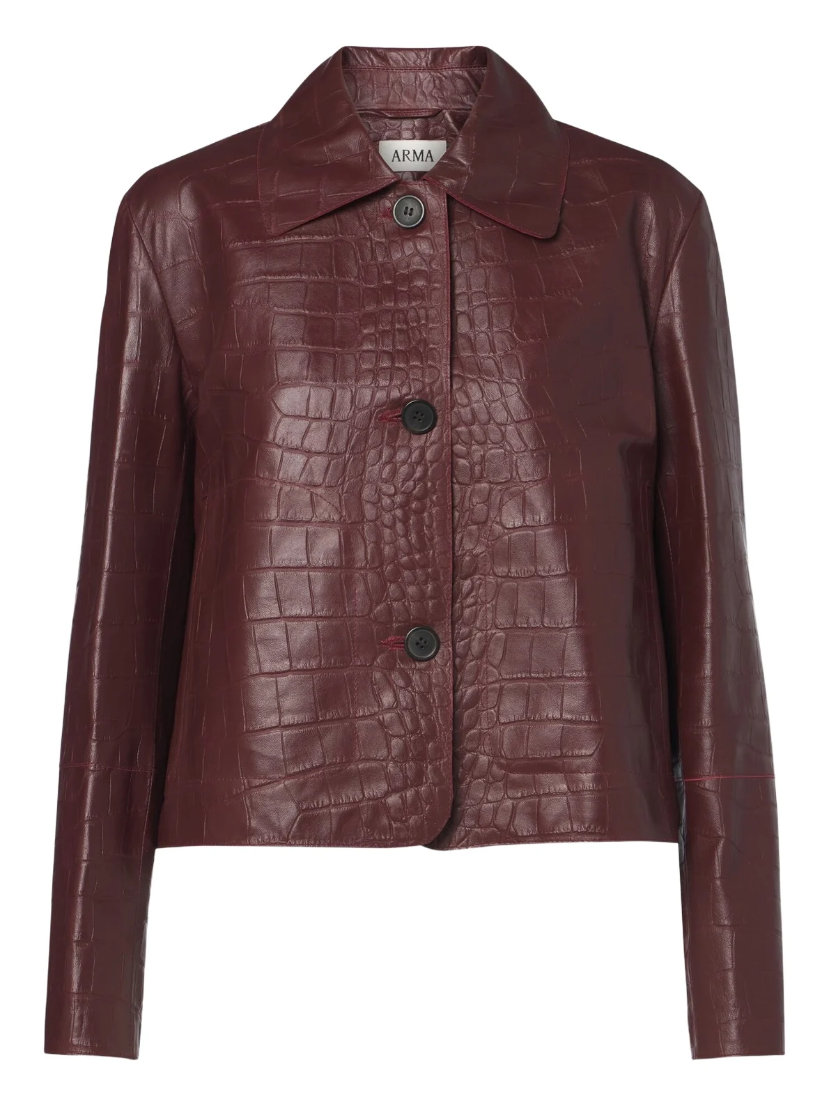 ARMA Emy croc-effect leather jacket