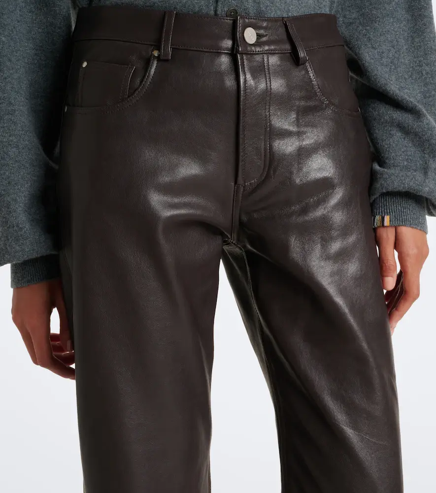 ARMA Jean leather straight pants | Thumbnail 3 ARMA Jean leather straight pants | Thumbnail 3