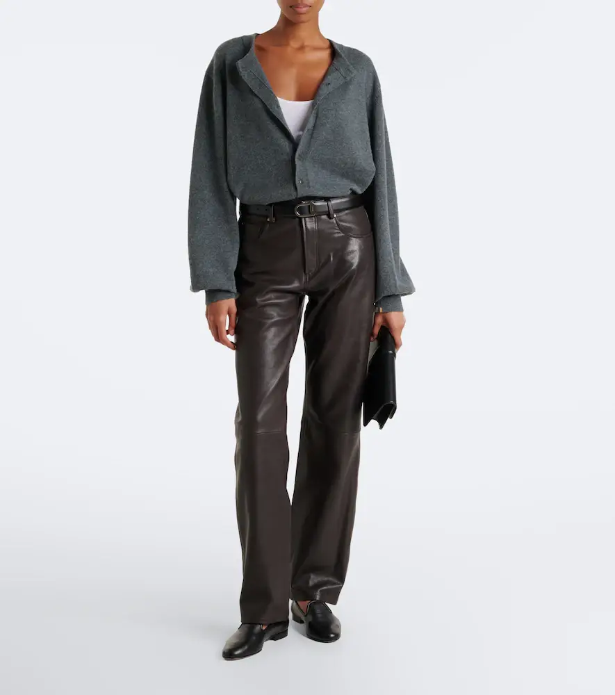ARMA Jean leather straight pants | Thumbnail 4 ARMA Jean leather straight pants | Thumbnail 4