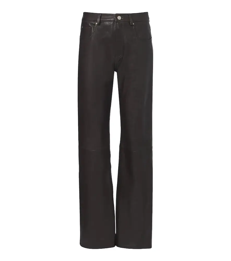 ARMA Jean leather straight pants