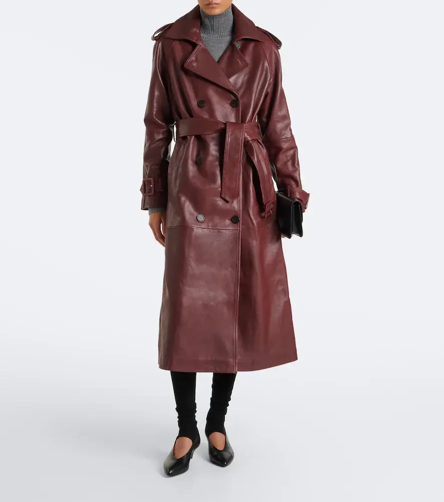 ARMA Noorah belted double-breasted leather coat | Thumbnail 2 ARMA Noorah belted double-breasted leather coat | Thumbnail 2