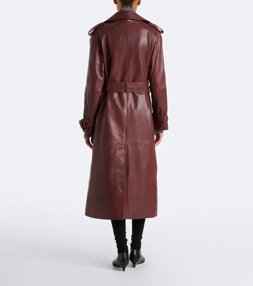 ARMA Noorah belted double-breasted leather coat | Thumbnail 3 ARMA Noorah belted double-breasted leather coat | Thumbnail 3