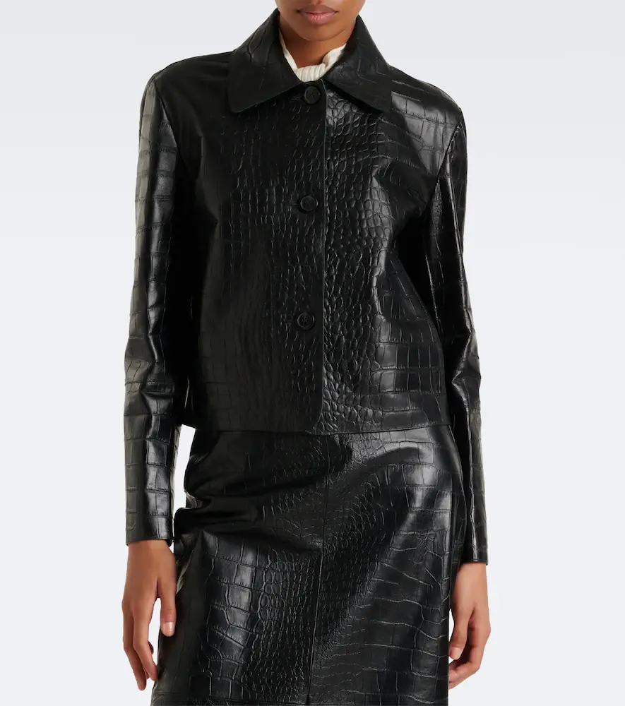ARMA Emy croc-effect leather jacket | Thumbnail 5 ARMA Emy croc-effect leather jacket | Thumbnail 5